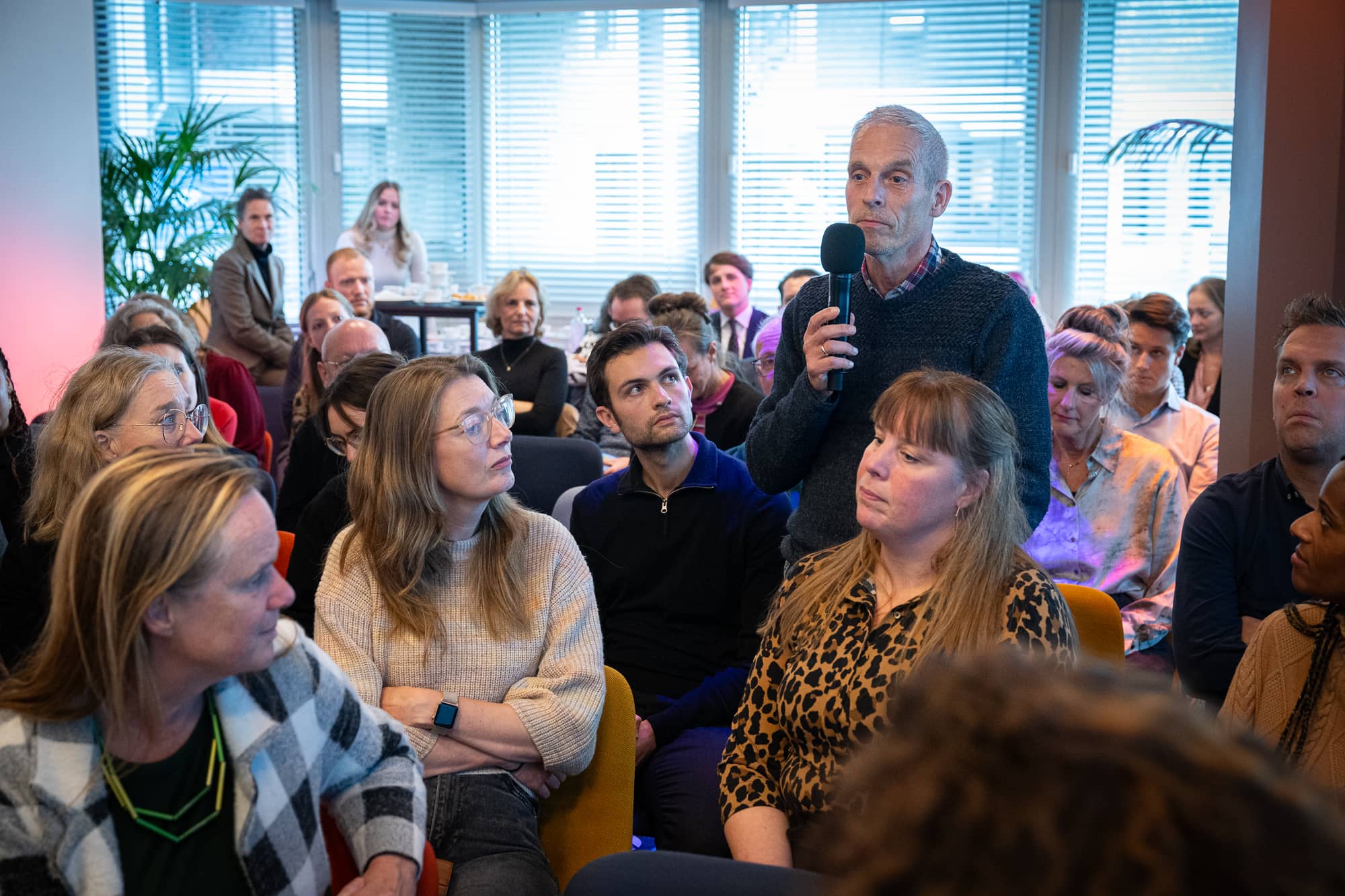 Een bevlogen vraag uit de zaal